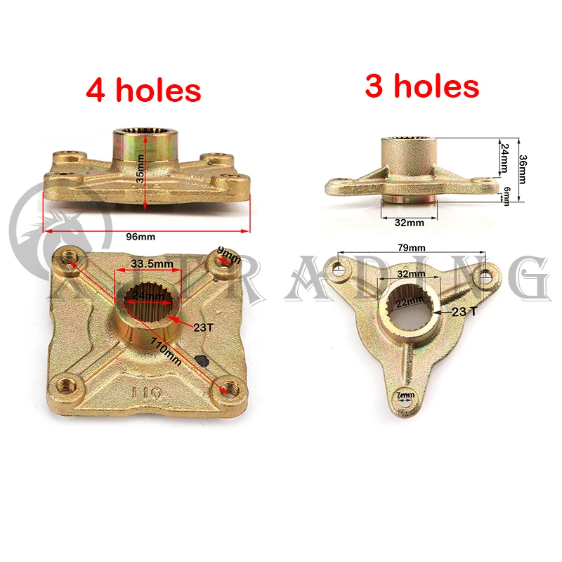 850 мм задняя ось в сборе с подшипником Звездочка сиденье 4 отверстия колесо hubFit