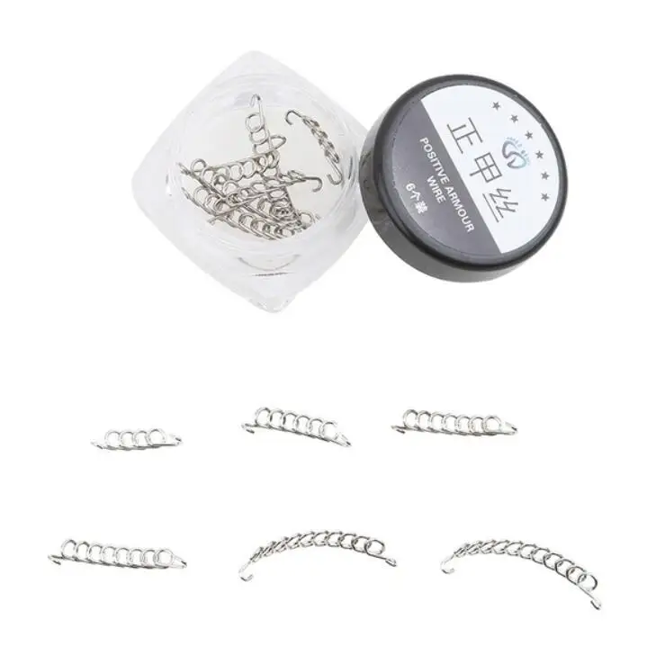 6pcs Fixer Wire 6/12 шт вросшие ногти носок проволочный фиксатор для коррекции ногтей Уход за ногами педикюр инструменты паронихии восстановить Onyxis корректор для большого пальца стопы ног корректор - Цвет: 6pcs Fixer Wire