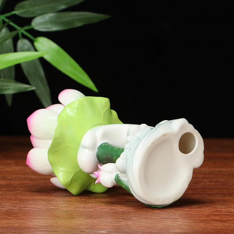 Китайский подсвечник декоративный фонарь винтажный цветок лотоса Ghee лампа