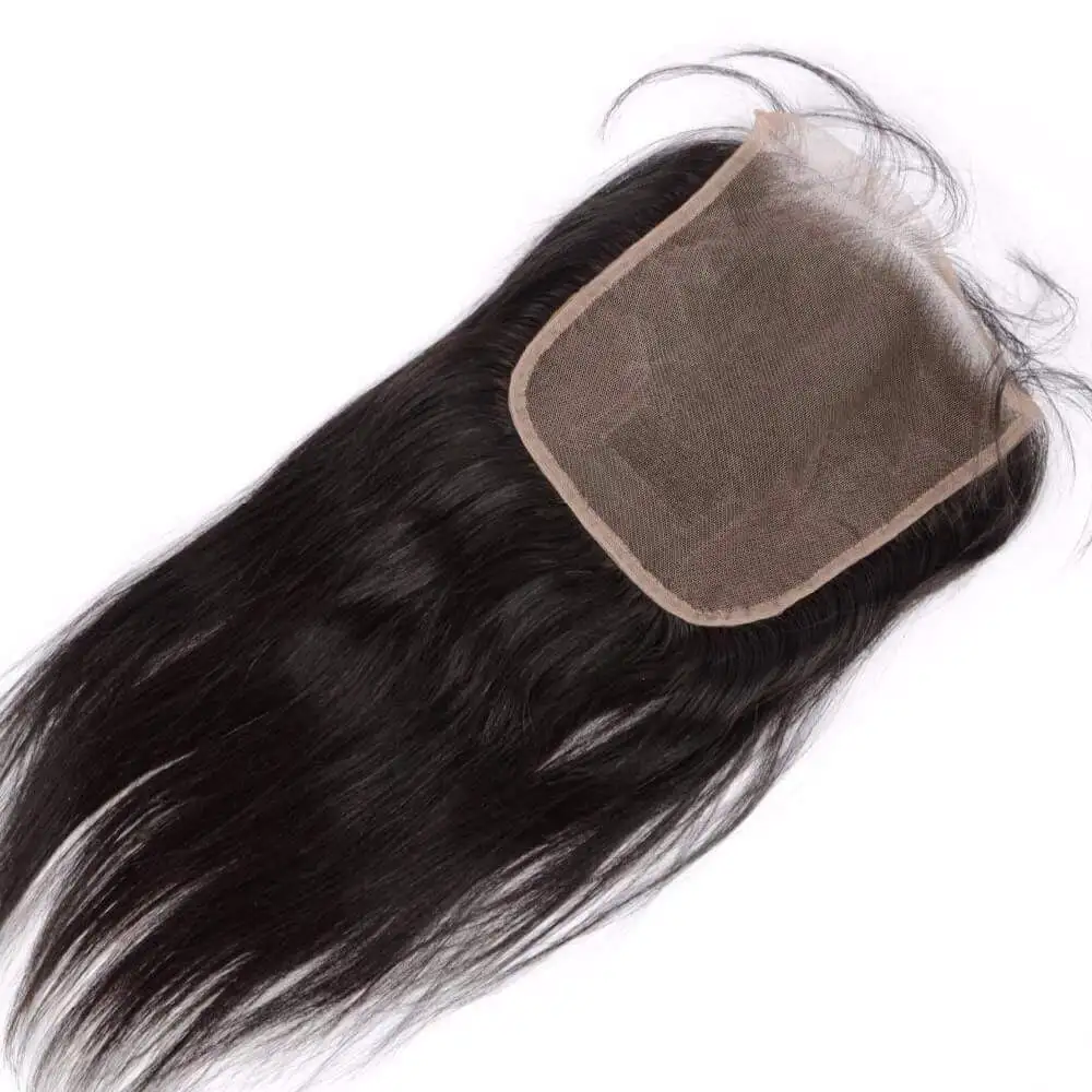 Luvin OneCut волосы прямые волосы Кружева Закрытие 6x6 человеческие девственные волосы Закрытие с волосами младенца средний/ часть