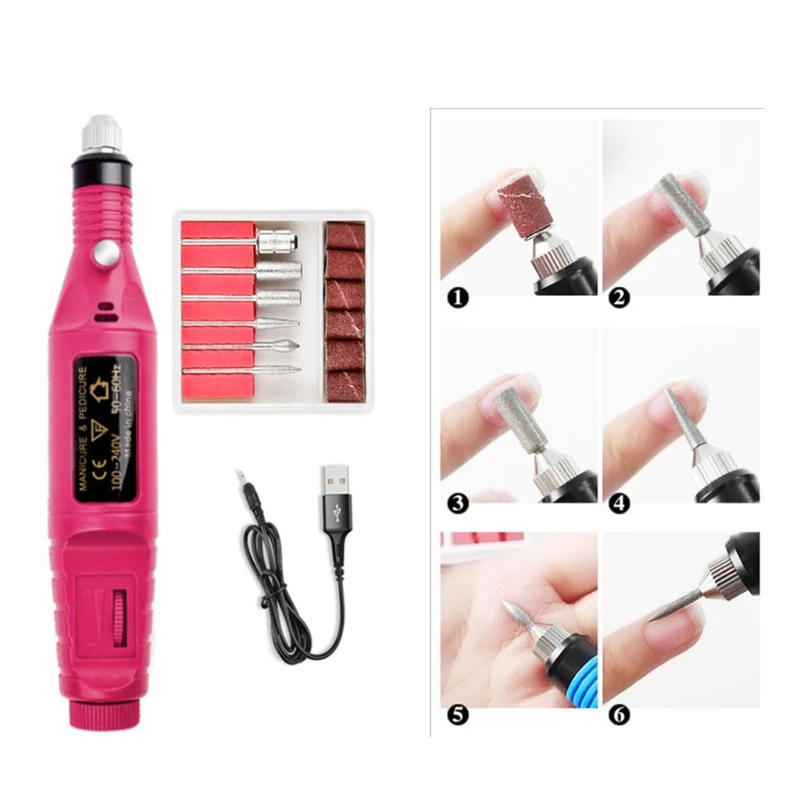 

1Set UV LED Lamp Dryer Nail Gel Polish Kit Soak Off Electric Nails Drill Brush File Tweezers Set Manicure Tools
