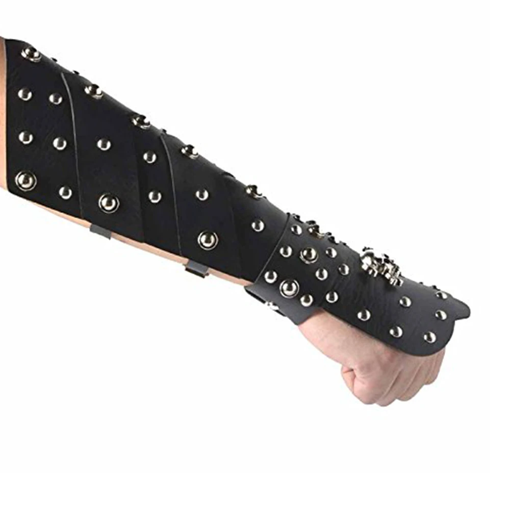 HZMAN черная кожа боевые искусства предплечья гвардии/гаунтле рука Броня с