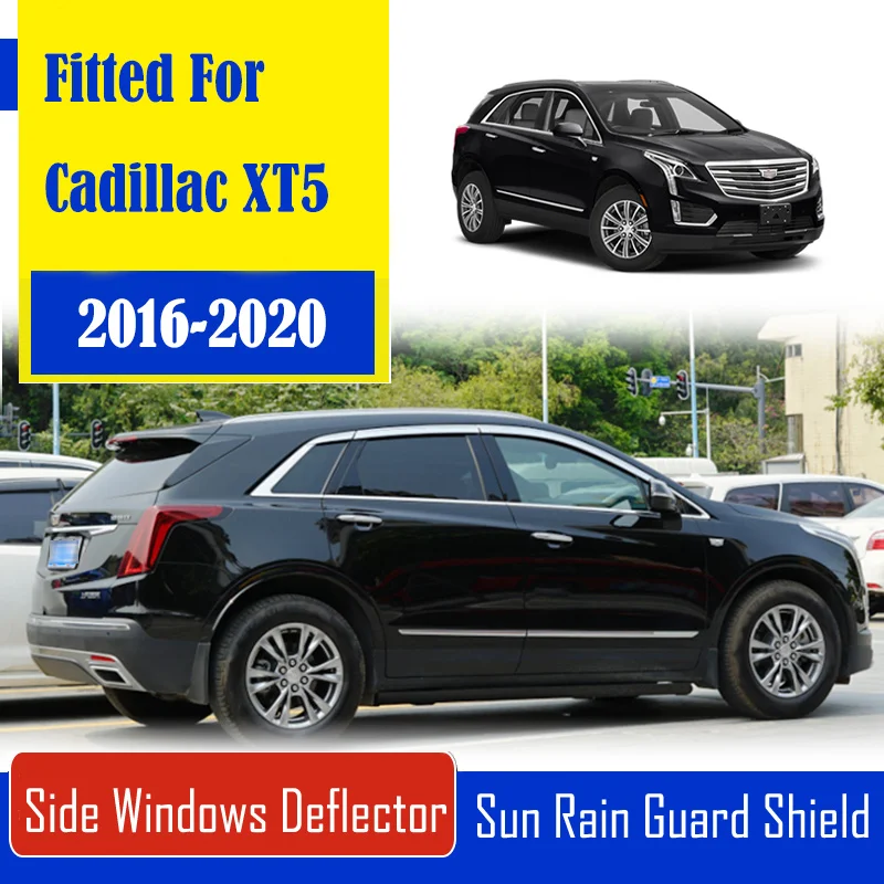 

Козырьки солнцезащитные хромированные для кадиллака XT5 2016-2020, 1 комплект