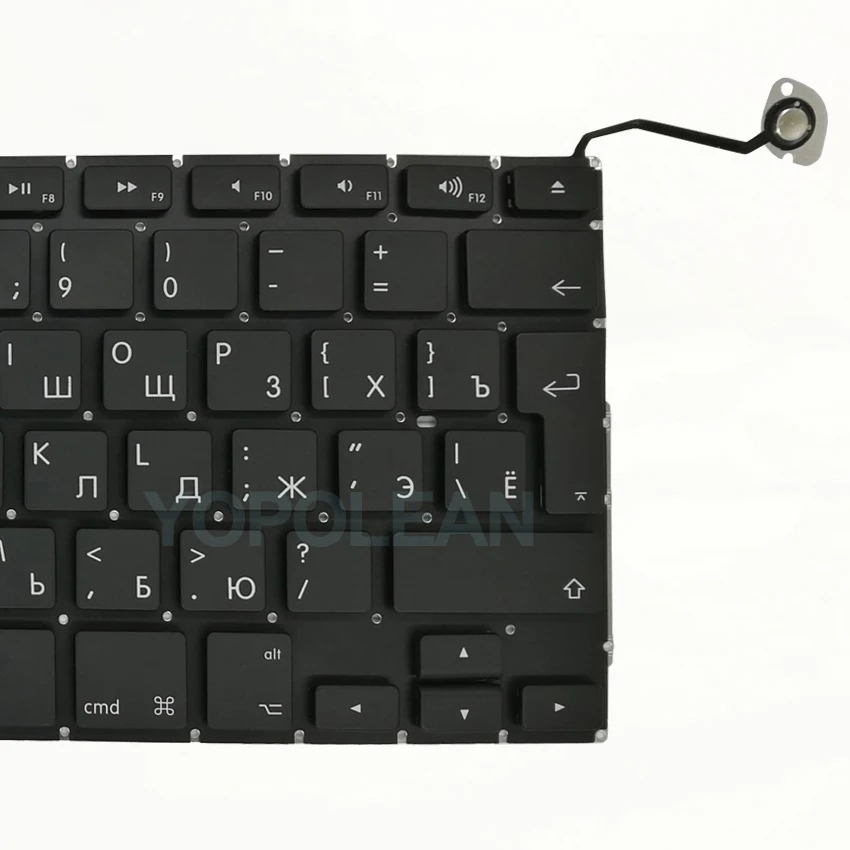 Клавиша для Macbook Pro 15 дюймов A1286 русская клавиатура с подсветкой 2009 2010 2011 2012 -