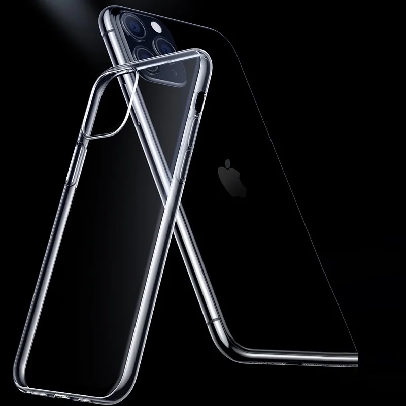

Ultra Thin Clear Phone Case For iPhone 11 7 Case Silicone Soft Back Cover For iPhone 11 12 Pro XS Max X 8 7 6s Plus SE XR Case