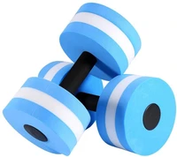 2pc eva water foam floating dumbbell swimming pool water weight aerobics automatic float aquatic barbell for water yoga fitness