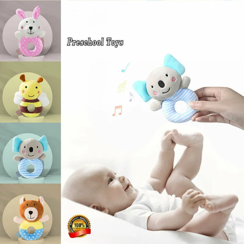 Мультфильм животных Коала Кролик для маленьких встряхивание колокольчик