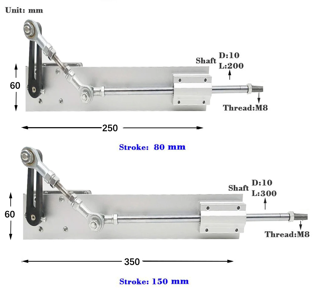 Комплект телескопического линейного двигателя сделай сам с подставкой из