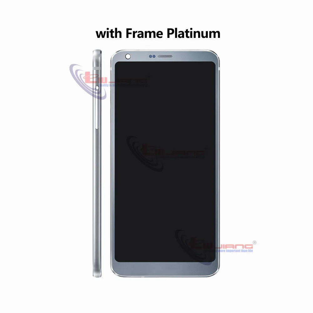 With Frame Platinum 5,7 ''ips для LG G6 H870 H871 H872 LS993 VS998 кодирующий преобразователь сенсорного экрана в сборе с рамкой для LG G6 ЖК-дисплей - Цвет: With Frame Platinum