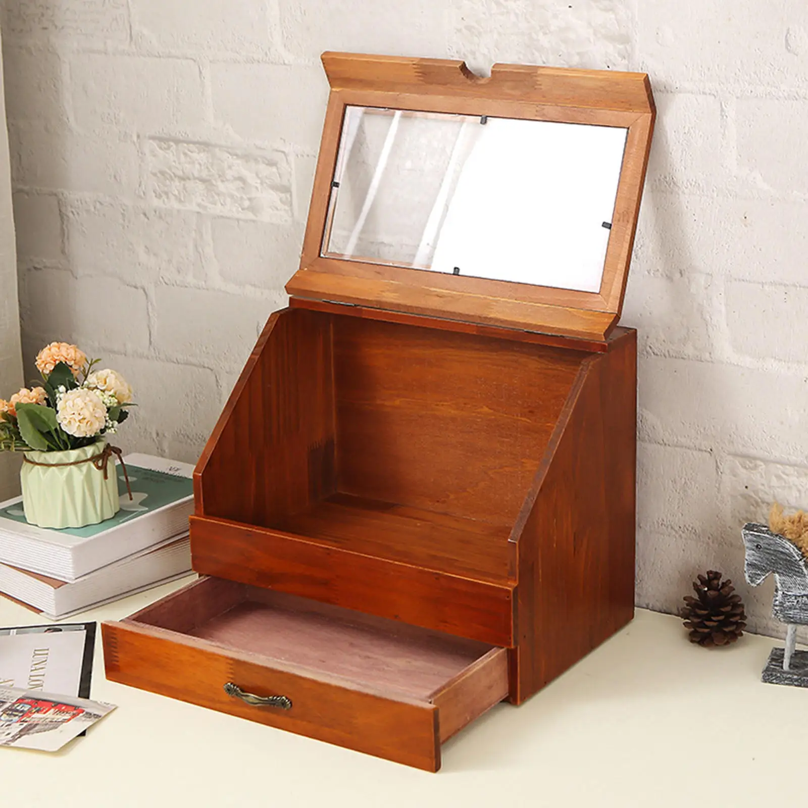 

Пылезащитный ящик для хранения косметики органайзер для косметики для рабочего стола