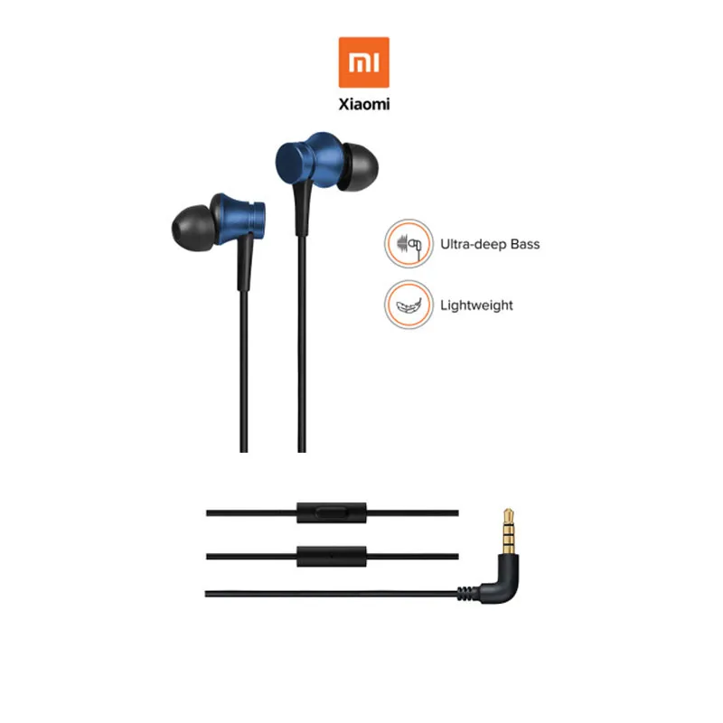 Наушники вкладыши Xiaomi 3 5 мм гарнитура Mi поршневые наушники свежая версия с