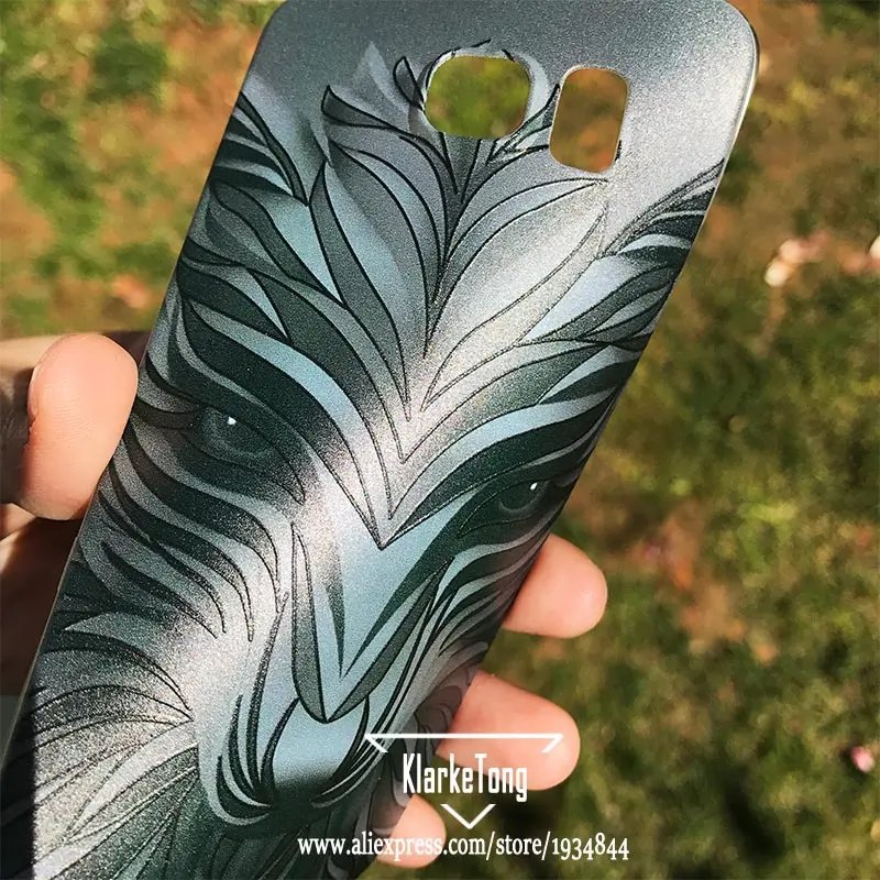 Роскошный 3D рельефный чехол для телефона с рисунком в виде животного для samsung S10 Plus S6 S7 edge чехол из ТПУ с рисунком волка