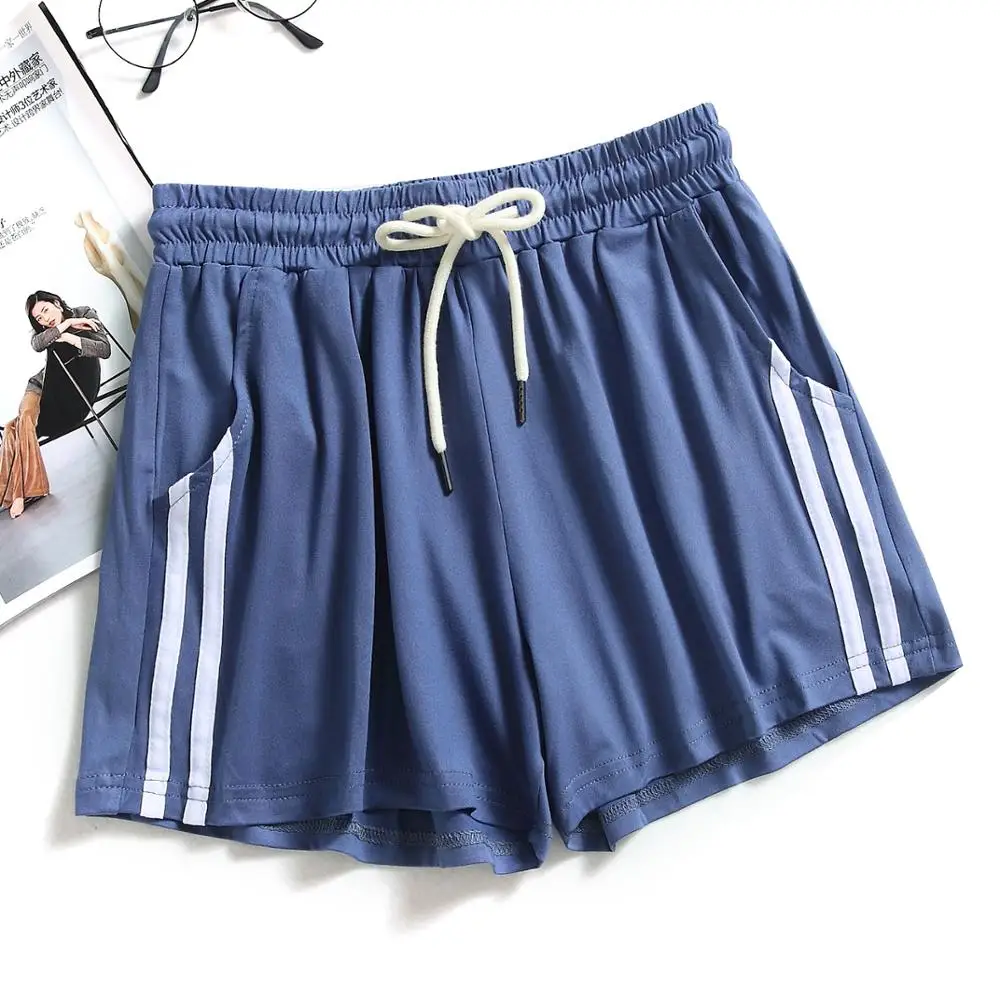 

Women Sports Hot Shorts 2020 Summer New European Style Causal Lady Milk silk Sexy Home Short Elastic Women's Fitness Shorts