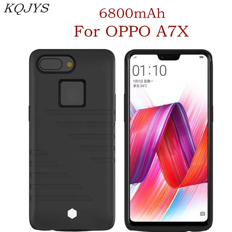 

KQJYS 6800 мАч чехол для внешнего аккумулятора для OPPO A7X чехол для аккумулятора Портативный внешний аккумулятор зарядное устройство для аккумул...