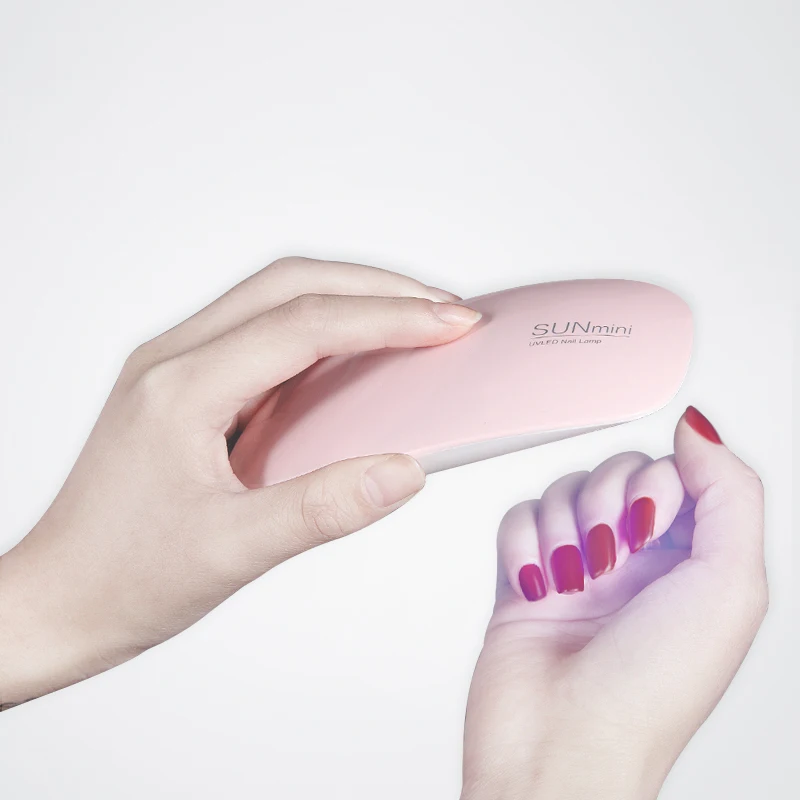 Светодиодный мини гель для ногтей 6 шт. Детский Розовый Гель лак сушилка маникюра