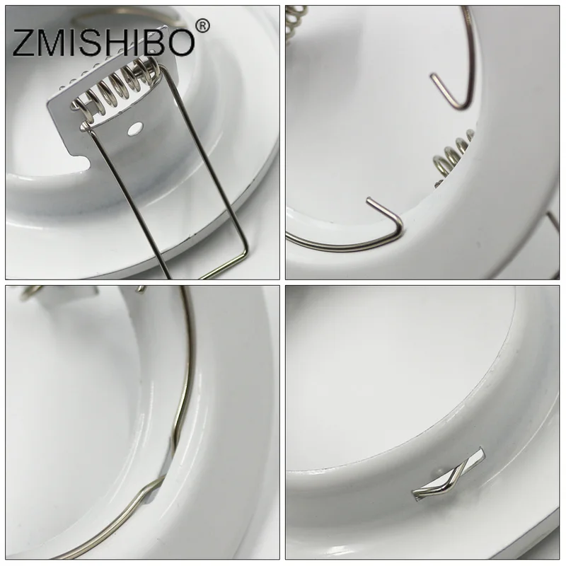 ZMISHIBO Белый светодиодный рама локального светильника GU10 фитинг белый 12-260 В