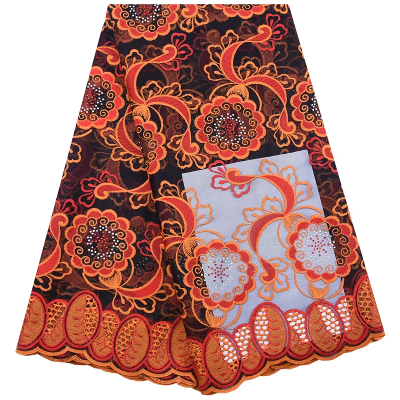 Африканская новейшая кружевная ткань фуксия нигерийская молочная шелковая с