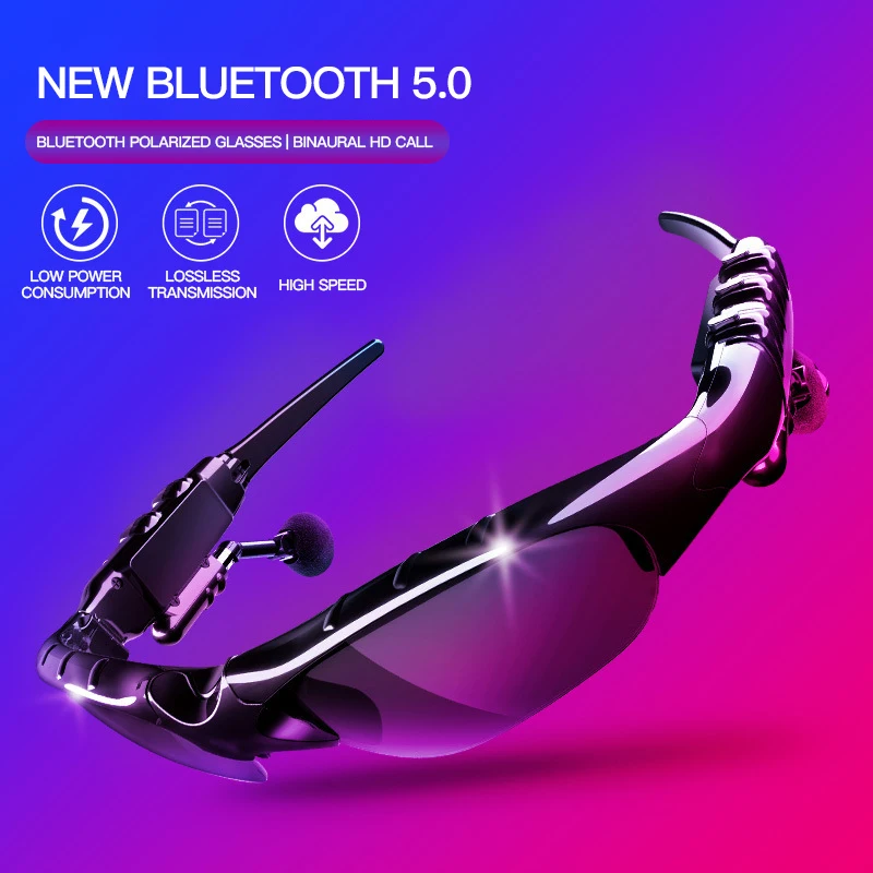 

Bluetooth-очки в спортивном стиле, Беспроводная Bluetooth-гарнитура, бинауральные мини-вызовы, двусторонняя стереогарнитура, очки
