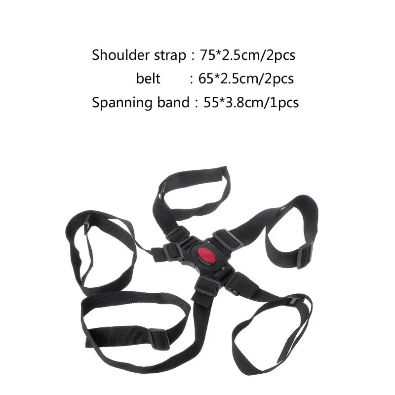 

1pc Baby Protection Seat Stroller Belt 5 Point Harness Safe Belt Seat For Stroller High Chair Pram Buggy Children Kid Pushchair