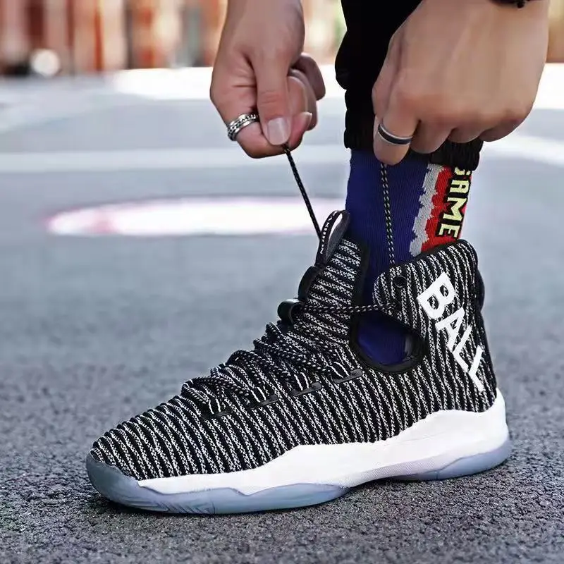 Новинка 2019 баскетбольные кроссовки с высоким берцем ботинки для тренировок в