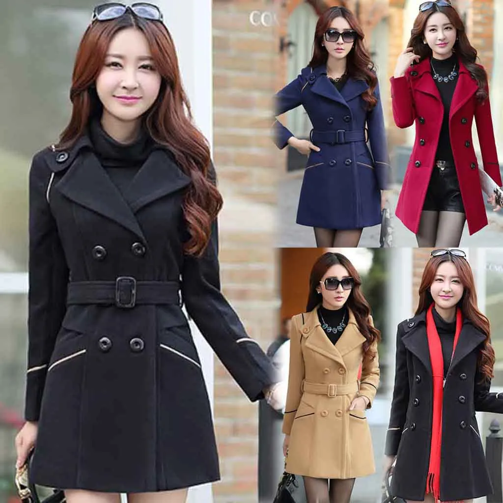 Женское длинное пальто SAGACE в Корейском стиле зимняя верхняя одежда свободное