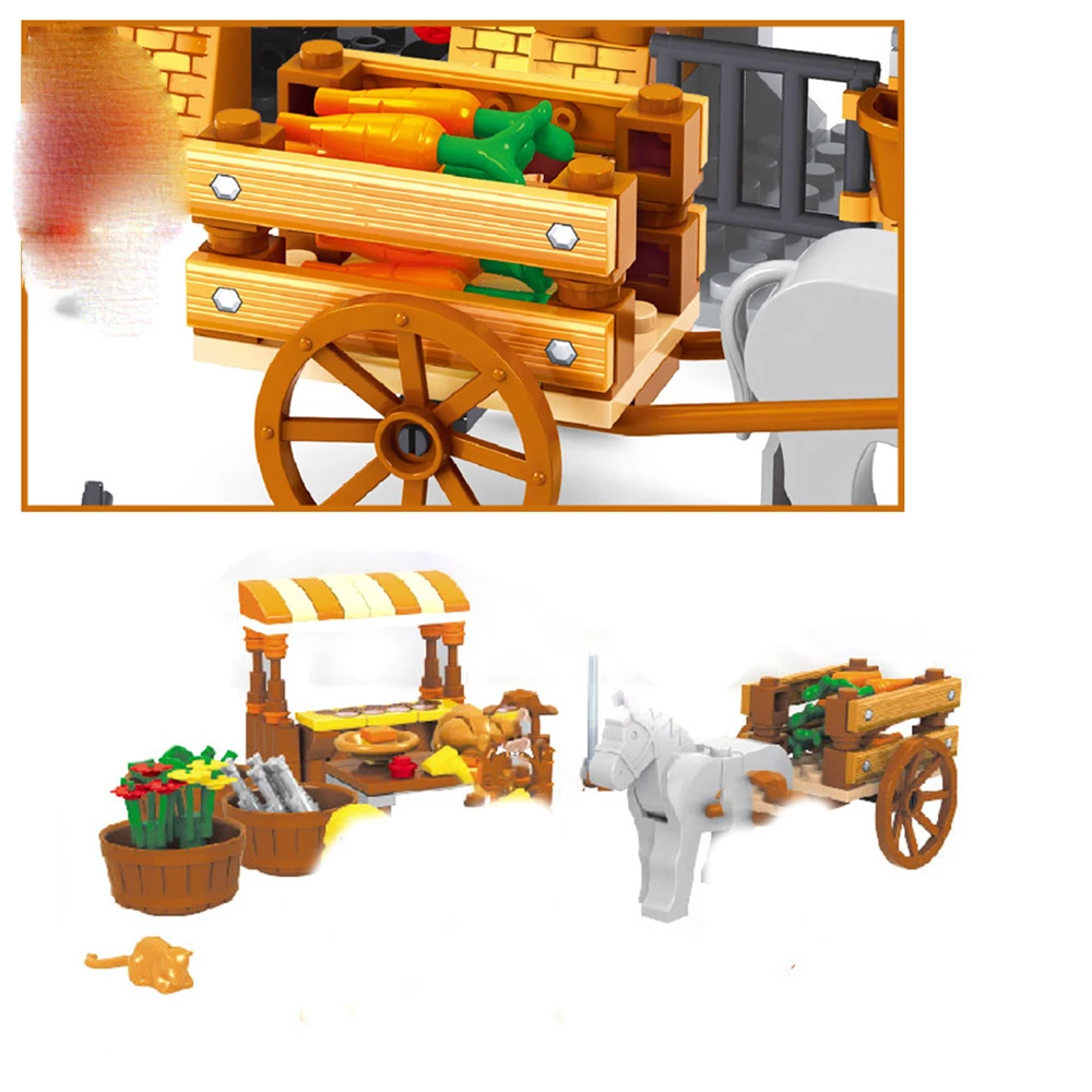 

AUSINI 28001 Luxury Farm Holiday House Building Blocks Sets 884pcs Construction Bricks Boy Kids Toys