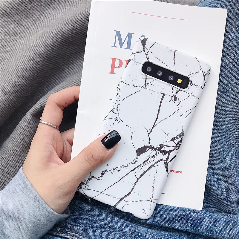 Роскошный жесткий защитный чехол из поликарбоната с мрамором для Samsung Galaxy S10 Lite S8
