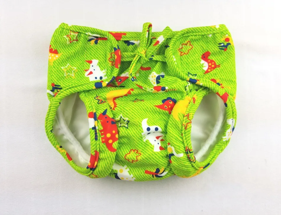 7 Baby Boys Girls Cartoon Printed Swim Diapers Infant Children Leakproof Swimming Nappies Newborn Baby High Waist Swimming Trunks - Цвет: 7