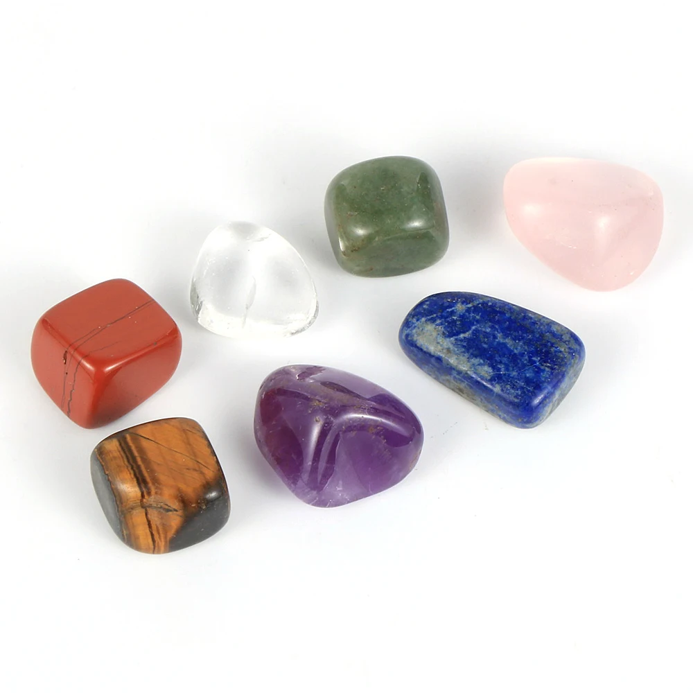 7 шт./компл. натуральные чакры неправильный драгоценный камень полированный