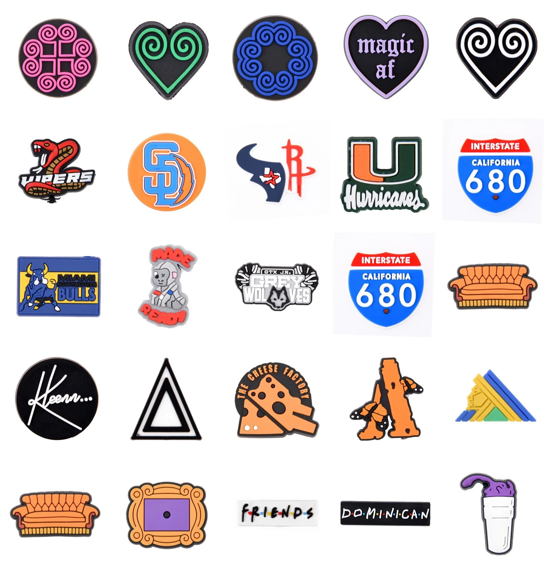 Новые Заказные украшения для обуви в виде призрака пряжки аксессуары сделай сам