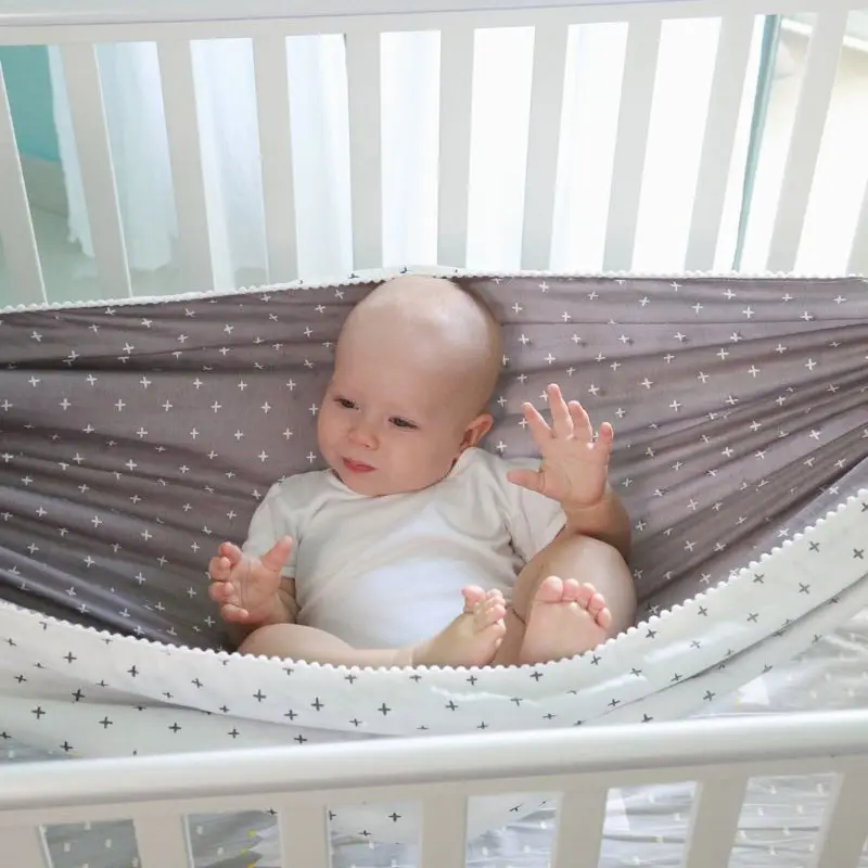 Детский гамак-качели для помещений и улицы подвесная корзина детская тканевая