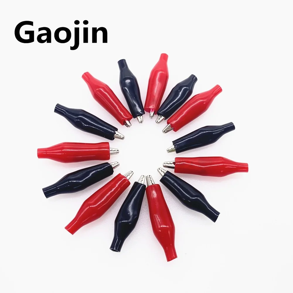 10 шт./лот 28 мм металлический зажим крокодил S4 Электрический крокодила для