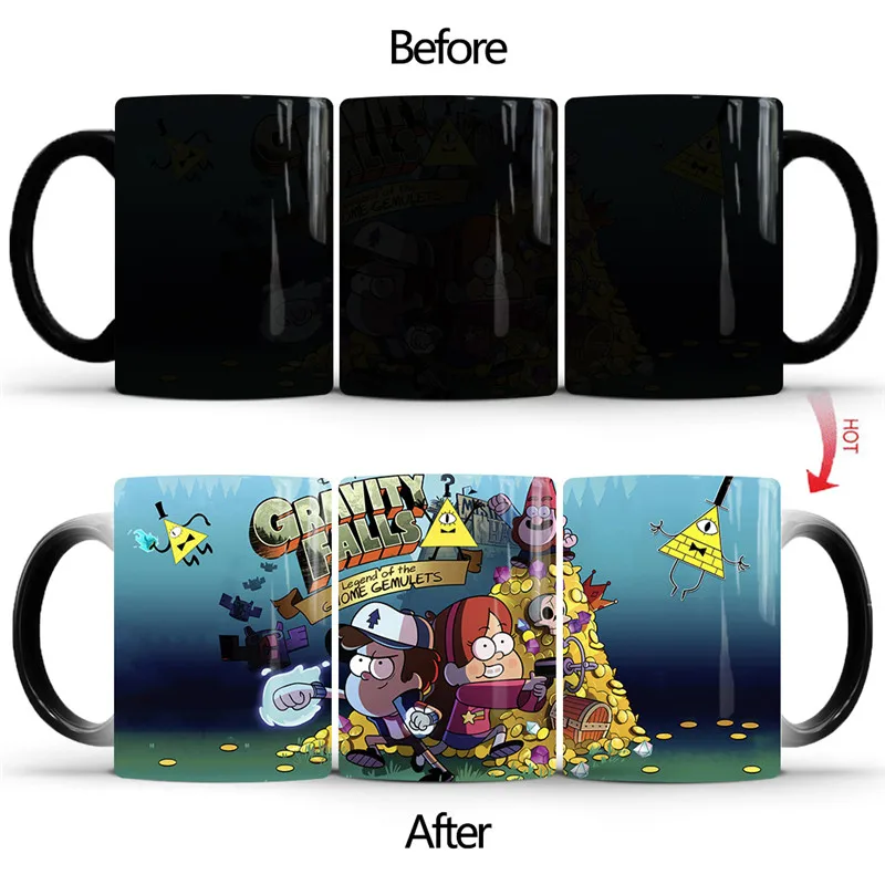 Гравитация падает керамика изменение цвета кружка фигурка Коллекционная модель