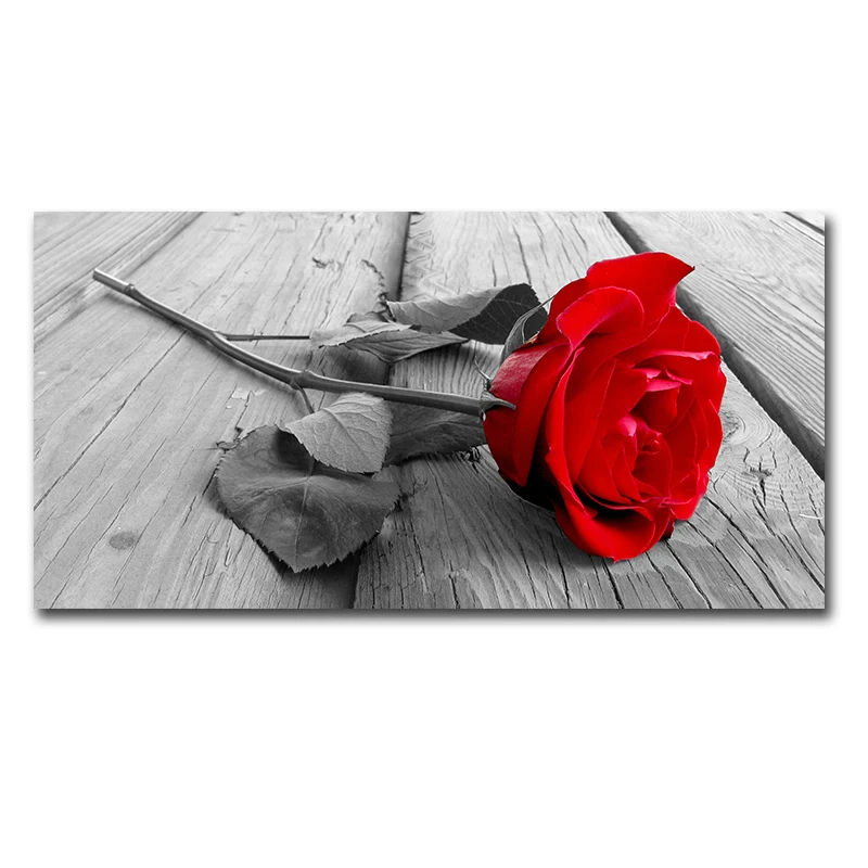 

Wall Art Canvas Painting Picture Print Red Roses Flower Living Room Home Decorative Picture Paint on Canvas Modular Prints