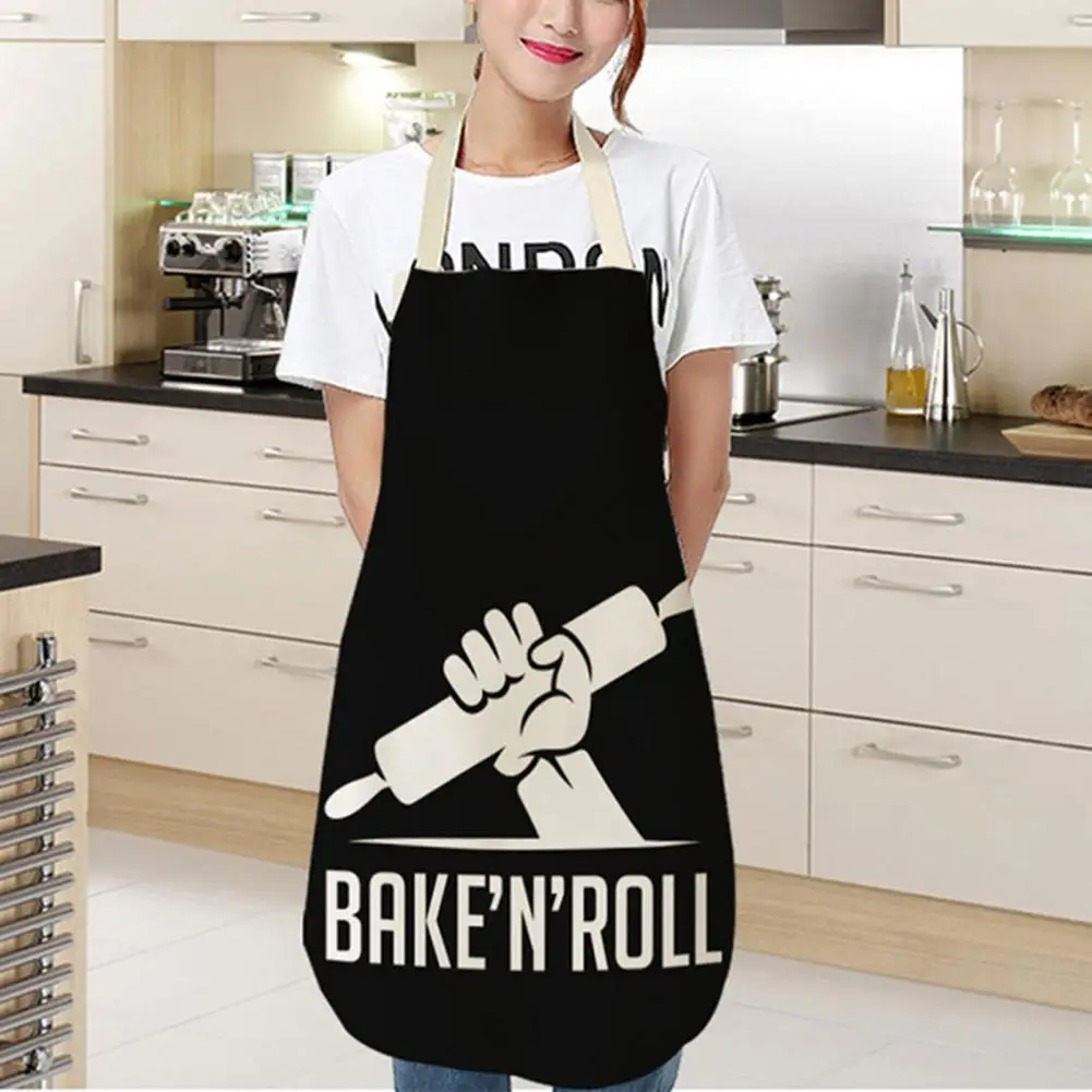 

Kitchen Apron Cute Cartoon Cat Printed Sleeveless Cotton Linen Waist Baking Aprons for Men Women Home Cleaning Tools 68*55cm