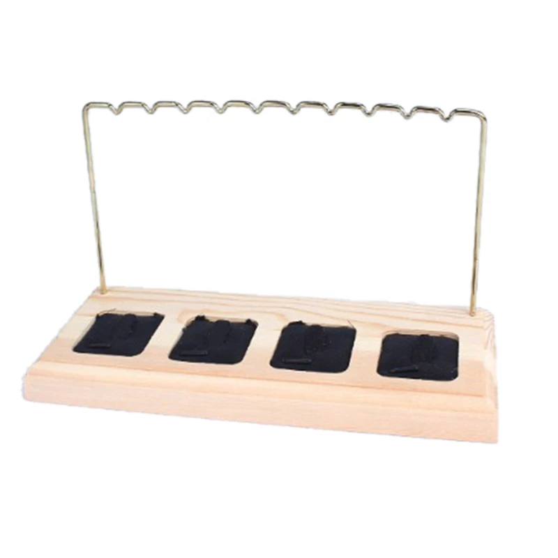 

Jewelry Tree Stand White Metal and Wood Basic Storage Necklaces Bracelets Earrings Holder Organizer Jewelry Display