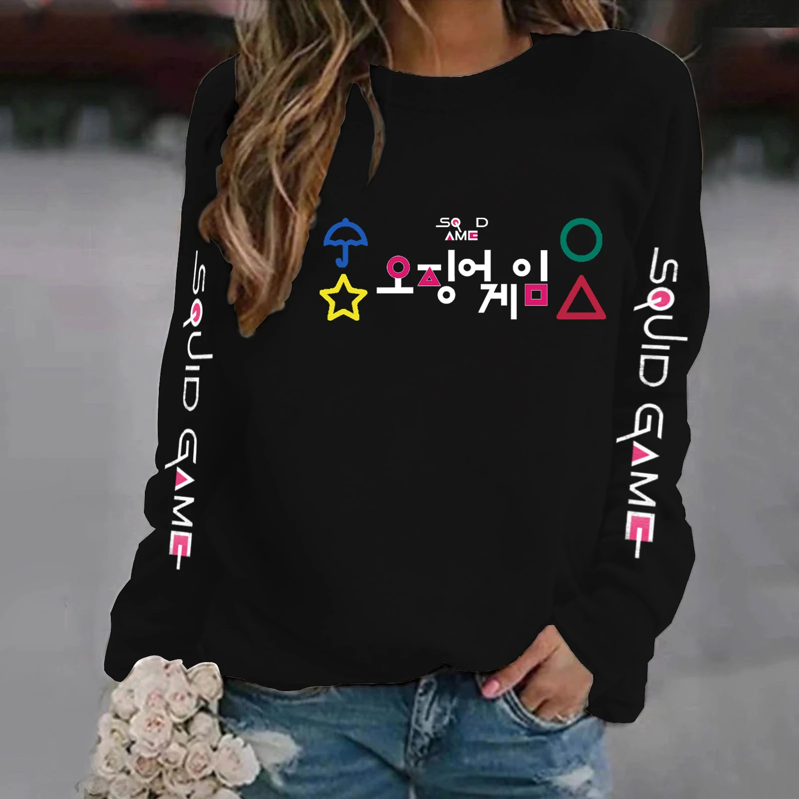 

New Fashion Squid Game Hoodie Men Women Streetwear Hip Hop Unisex Pullovers Harajuku Sweatshirt Autumn Boys Girls Black Outwear