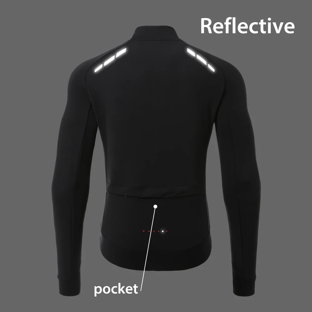 Santic Cycling jacket Cycling Jersey Long Sleeves Autumn Fleece Keep Warm Road Bike Tops MTB Jersey Jackets