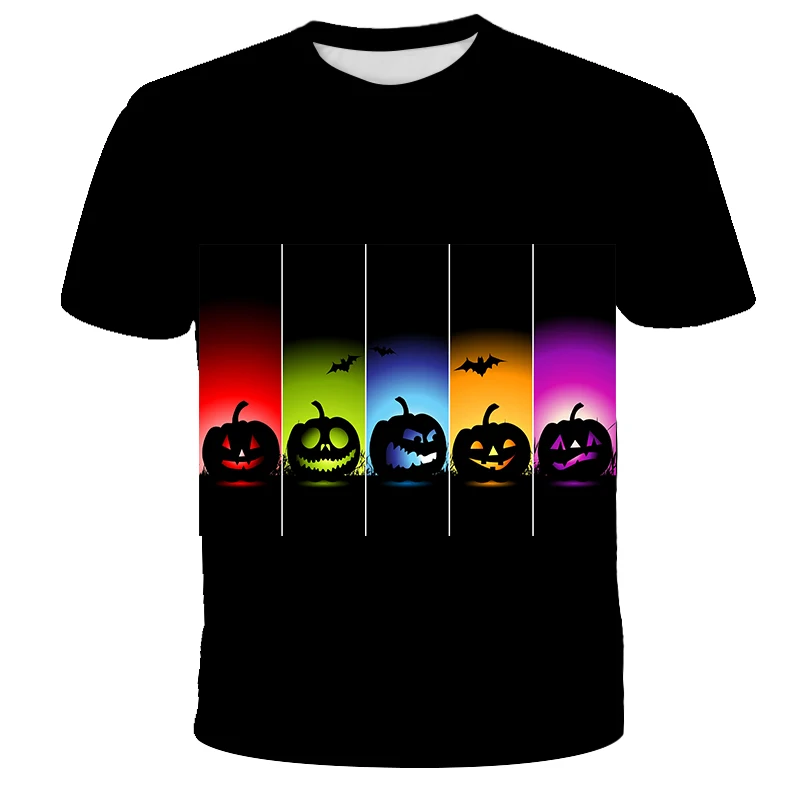 Женская и мужская футболка на Хэллоуин с длинными рукавами принтом тыквы милая