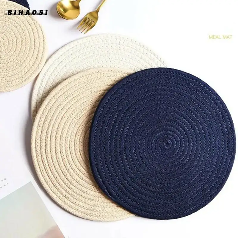 Тканый коврик для домашней кухни в скандинавском стиле из конопляной веревки