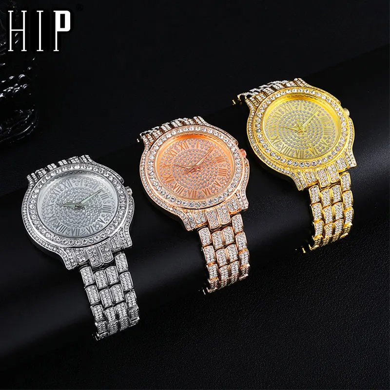 Часы наручные мужские/женские кварцевые в стиле хип хоп|Женские часы| |