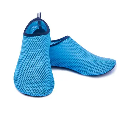 Blue mesh BONJEAN/пляжные кроссовки; обувь унисекс; Латентная обувь для плавания, вождения, фитнеса, отдыха, босиком, морского спорта, дайвинга - Цвет: Blue mesh