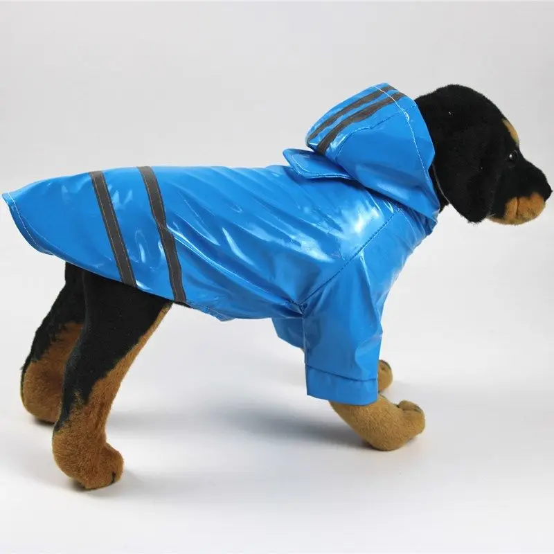 

Quality Pet Cat Dog Raincoat Hooded Reflective Puppy Dog Rain Coat Outdoor Pet Clothes Hooded Windproof Design Waterproof Coat