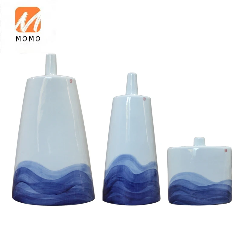 

Ceramic Vase New Chinese Table Handicraft Living Room Flower Arrangement TV Cabinet Dried Flower Decorative Ornament