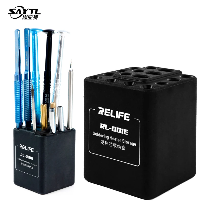Storage box tweezers screwdriver Soldering iron tip Desktop Tool Box for mobile phone repair desk desktop finishing storage