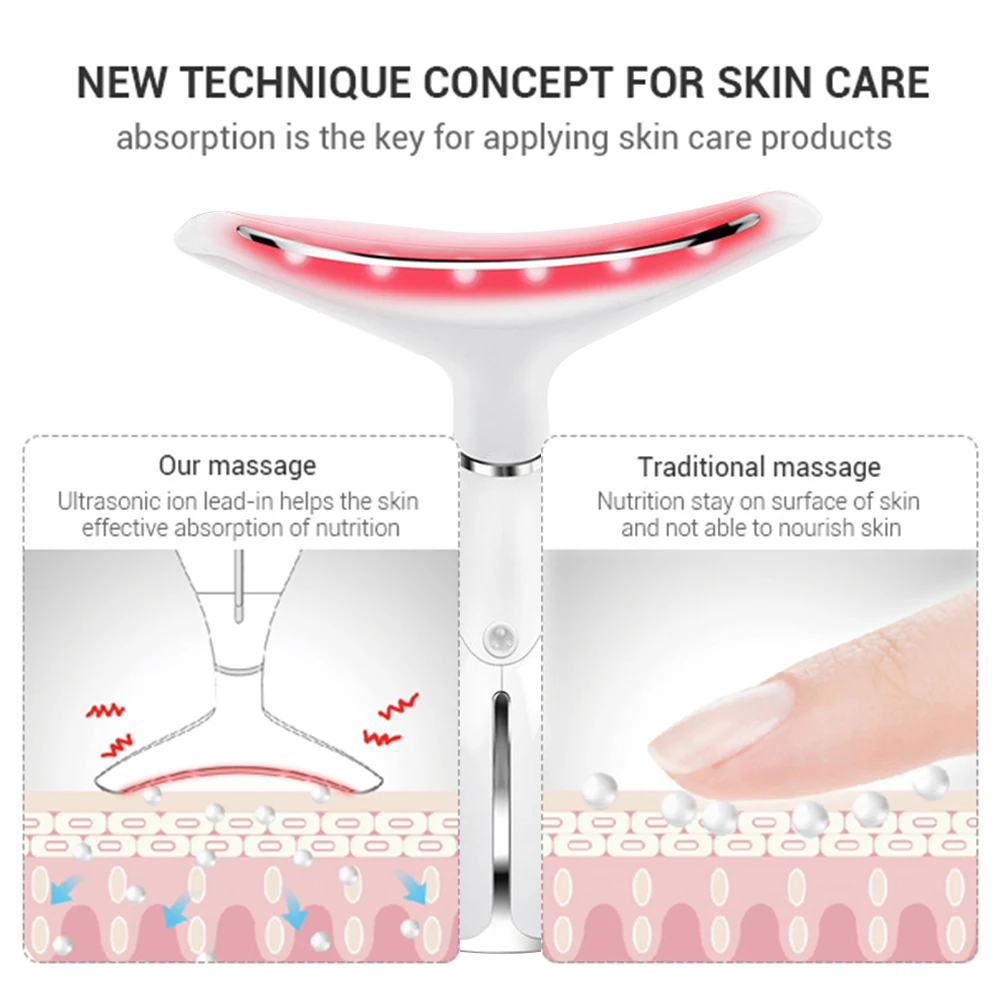 Перезаряжаемое устройство против морщин для лица массаж лифтинг омолаживающий