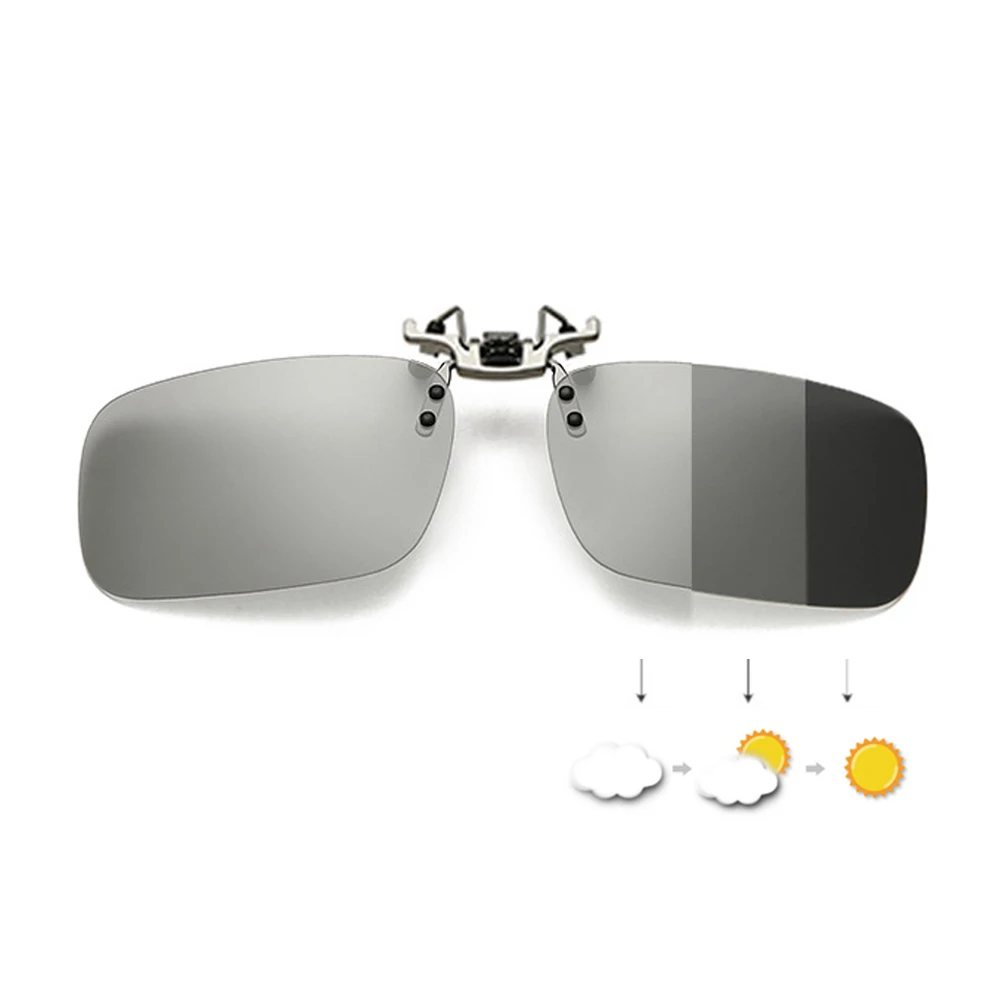 AIELBRO фотохромные мужские очки на клипсах солнцезащитные для ночного вождения