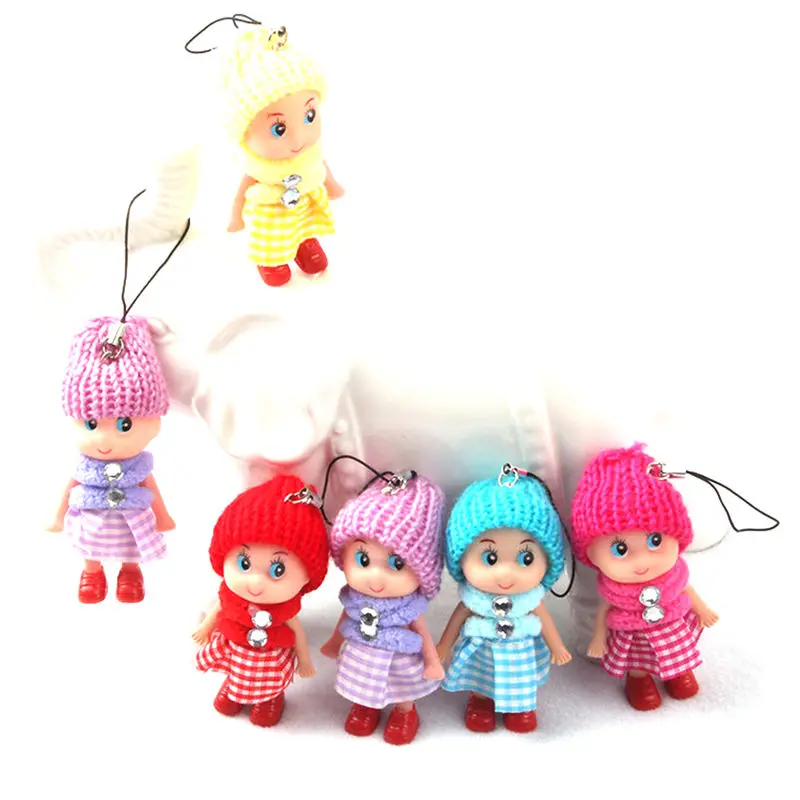 5 шт./компл. 8 см маленькая мини кукла мобильный телефон шляпа c подвеской Клоун