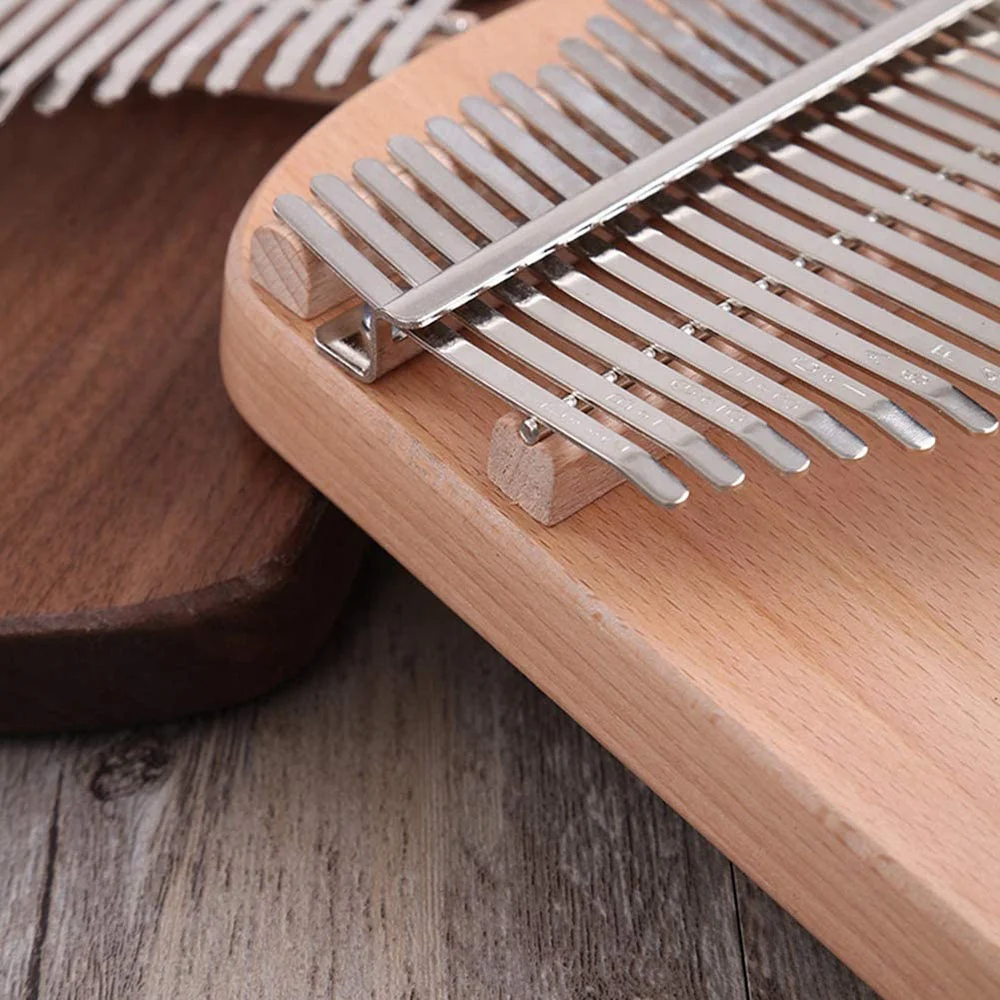 

17-Key Thumb Piano, Kalimba 17-Tone Finger Piano Veneer Thumb Piano Beginner Portable Instrument Thumb Piano