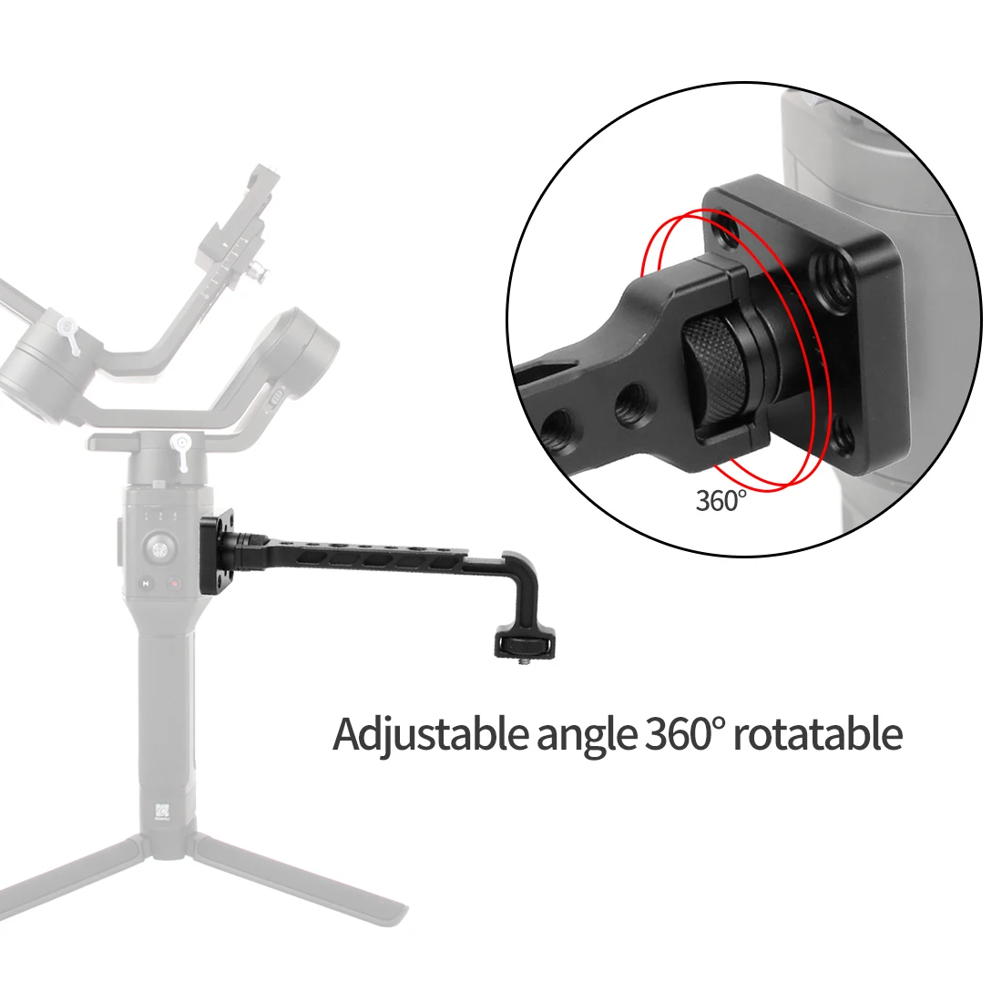 Extension Rotatable Bracket Monitor LED Video Light Support for ZHIYUN WEEBILL 2 S Crane 3S 3S-E DJI RS2 RSC2 RONIN SC Gimbal |